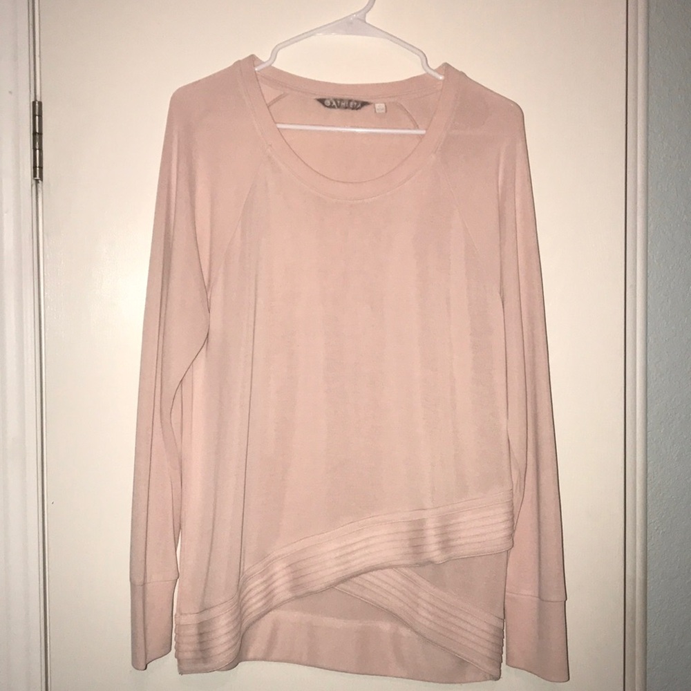 Athleta medium soft pink sweater! Soooo soft!!